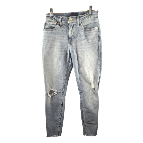 Lucky Brand Denim - Lucky Brand Mid Rise Super Skinny AVA Women's 6/28 Med-Wash Distressed